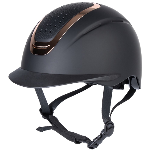 Kask jeździecki Harry's Horse Mont Denali II w kolorze czarnym z elementami rosegold