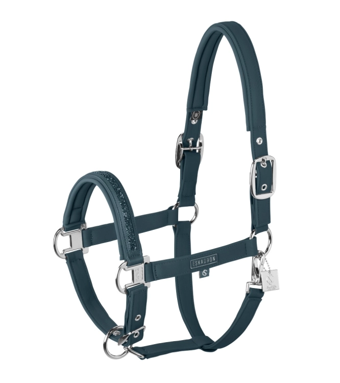 Kantar z kryształkami Eskadron Softshell Jewel w kolorze niebieskim