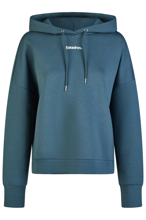 Bluza do jazdy konnej Eskadron Classic Sports Hood w kolorze niebieskim widoczna z przodu