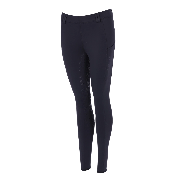 Leginsy jeździeckie damskie Schockemöhle Air Sporty w kolorze czarnym widoczne z przodu