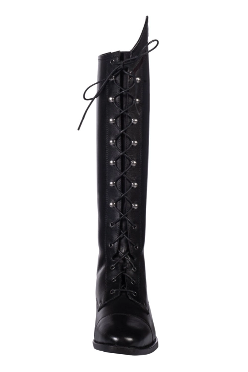 Oficerki jeździeckie dziecięce HKM Junior Glam Lace widoczne z przodu