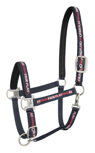 Kantar dla konia Fair Play Jumbo w kolorze granatowo-czerwonym