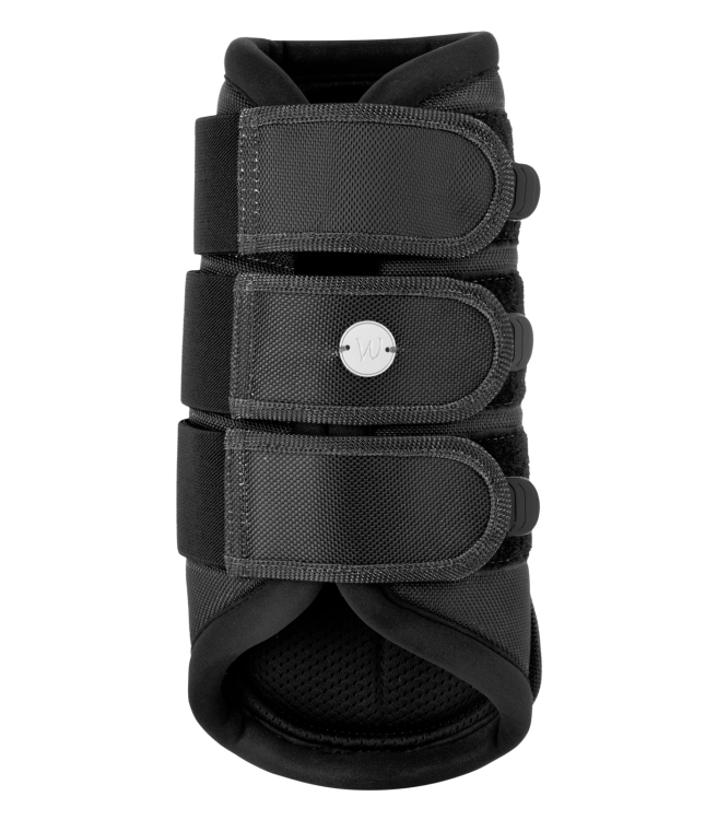 Ochraniacze dla konia na przednie i tylne nogi Waldhausen Comfort Fit w kolorze czarnym