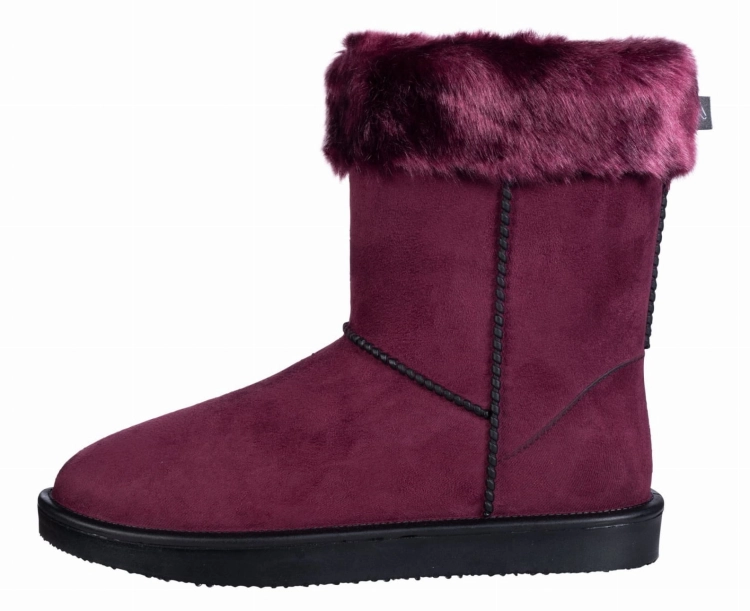 HKM Buty na każdą pogode DAVOS Wywijane bordowe