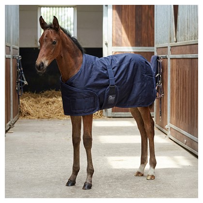 Derka dla źrebaka z wypełnieniem 100g Harry's Horse w kolorze granatowym