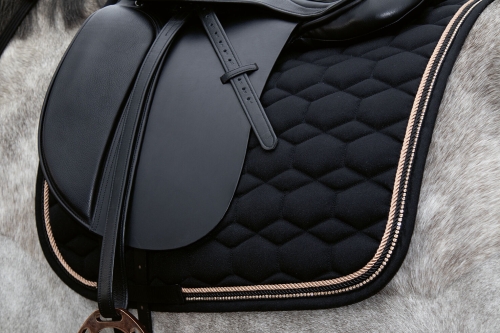 HKM czaprak GLAMOUR black/rosegold