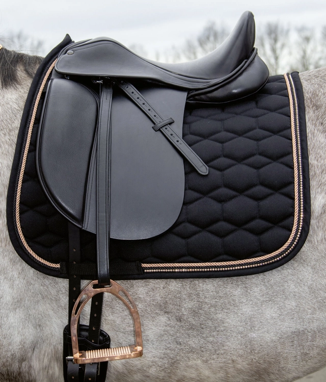HKM czaprak GLAMOUR black/rosegold