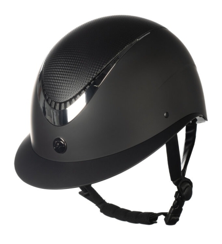 Kask jeździecki HKM Alarion w kolorze czarno-srebrnym
