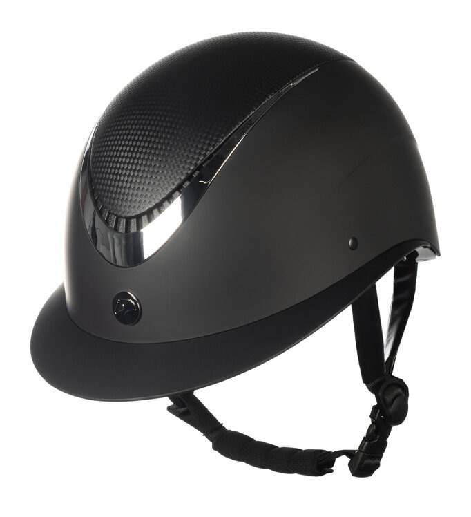 Kask jeździecki HKM Alarion w kolorze czarno-srebrnym