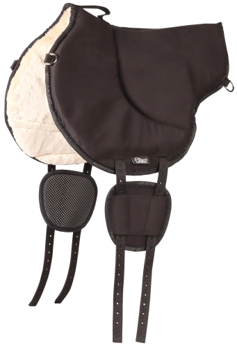 Pad do jazdy na oklep Harry's Horse Faux Fur w kolorze czarnym