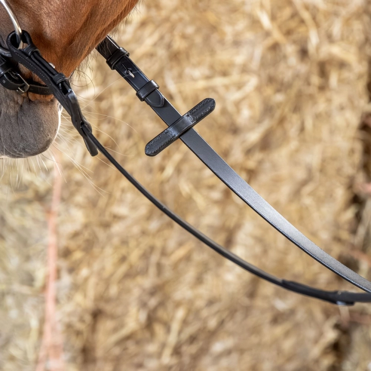 Wodze antypoślizgowe Harry's Horse Kris Xtreme w kolorze czarnym