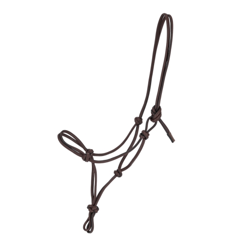 Halter ze skóry QHP Liberta w kolorze brązowym