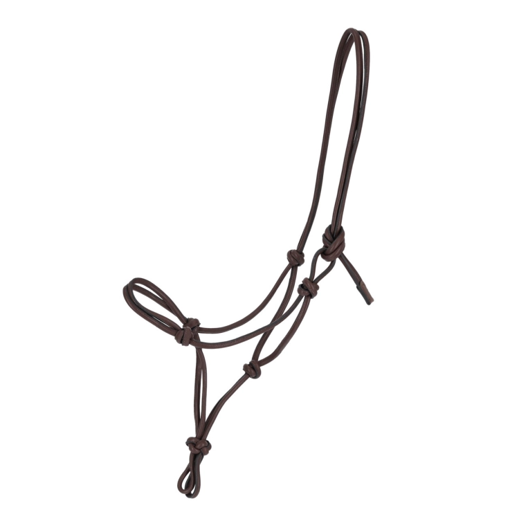 Halter ze skóry QHP Liberta w kolorze brązowym
