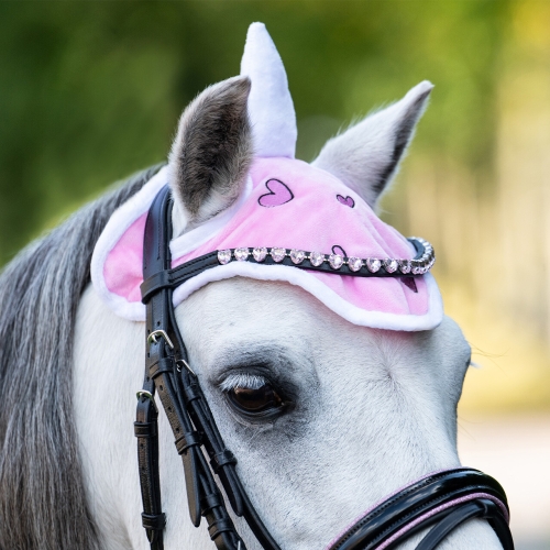 Nauszniki dla kucyka QHP Unicorn w kolorze różowym