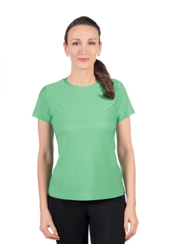 Koszulka jeździecka z krótkim rękawem HKM Sporty Mesh w kolorze zielonym