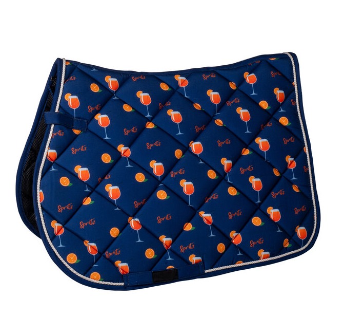 Potnik dla konia HKM Splash w kolorze darkblue/orange