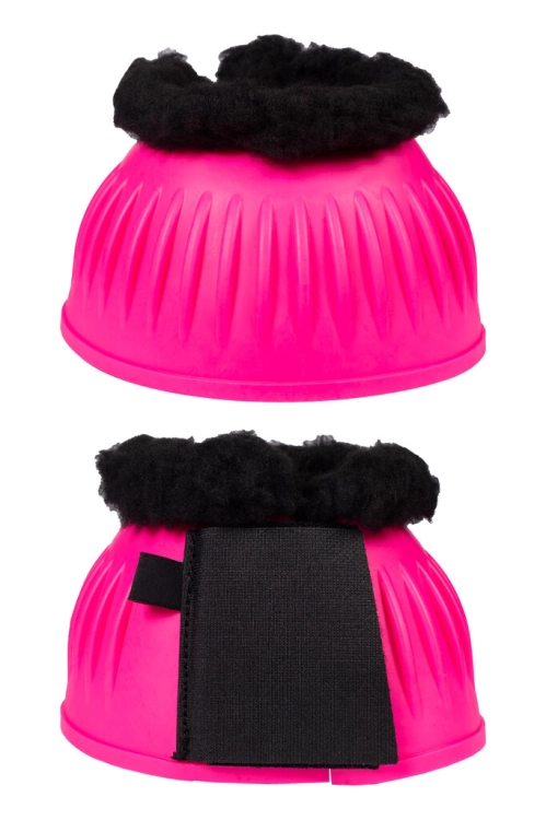 Kalosze dla konia HKM Atlanta Neon Fur w kolorze różowym