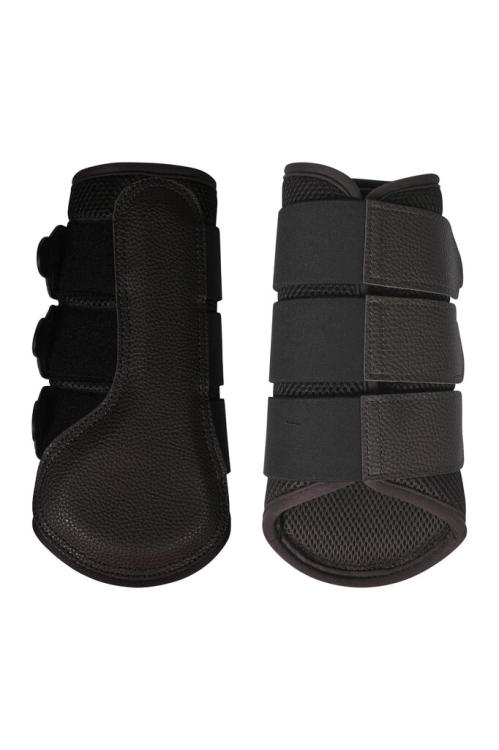 Ochraniacze dla konia HKM Comfort Breath w kolorze ciemnobrązowym