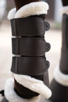 HKM ochraniacze Premium Mesh Fur dark brown