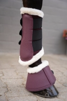 HKM ochraniacze Premium Mesh Fur bordeaux