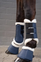 HKM ochraniacze Premium Mesh Fur deep blue