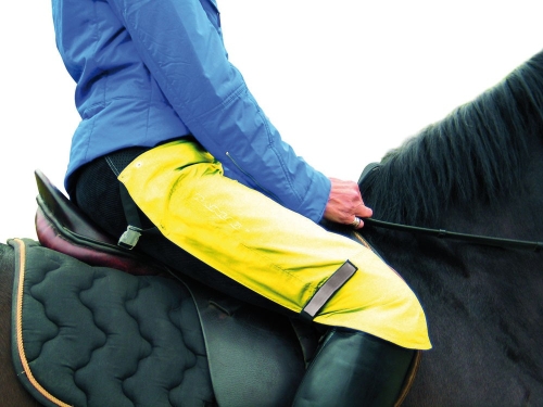 Wodoodporne ochraniacze na nogi Harry's Horse Rainlegs w kolorze żółtym