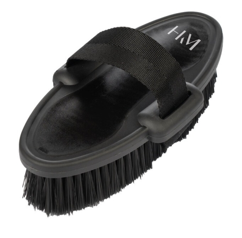 Szczotka dla konia HKM Soft w kolorze czarnym