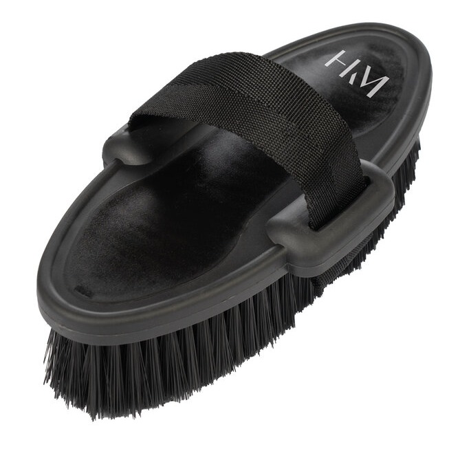 Szczotka dla konia HKM Soft w kolorze czarnym