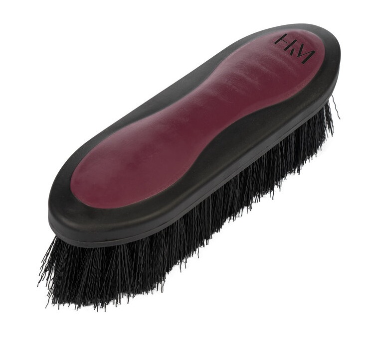 Szczotka dla konia z długim włosiem HKM Dandy Soft w kolorze bordowym