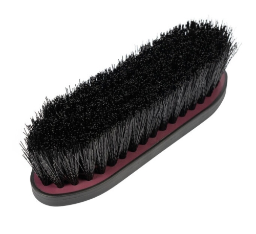Szczotka dla konia do wymiatania kurzu HKM Dandy Soft w kolorze bordowym