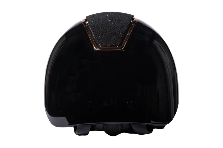 Kask jeździecki z regulacją HKM Lady Shield Brillant w kolorze czarnym/rosegold