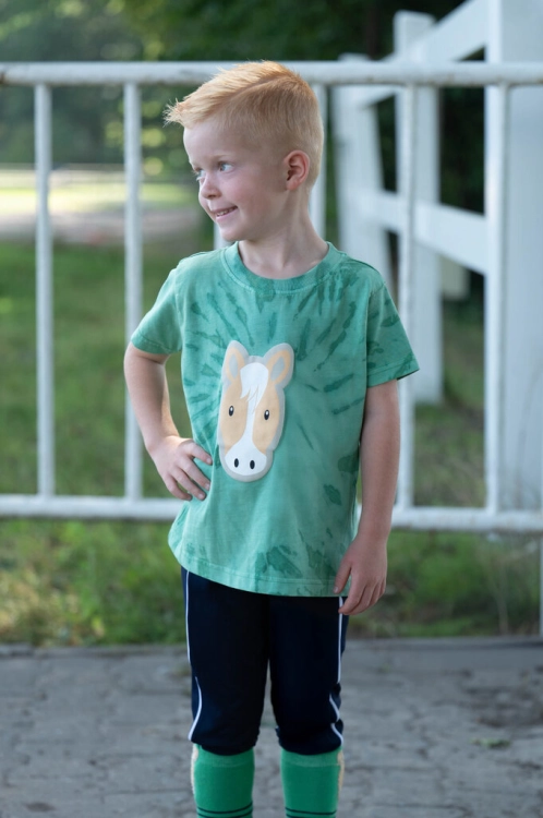 T-shirt dziecięcy HKM Junior Maui w kolorze zielonym