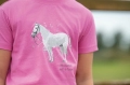 Bluzka jeździecka dla dziecka HKM Junior Sparkle w kolorze różowym