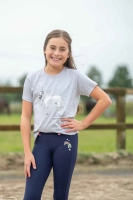 HKM bluzka Junior SPARKLE grey mottled