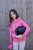 Bluza jeździecka dziecięca z kapturem HKM Junior Maui w kolorze różowym