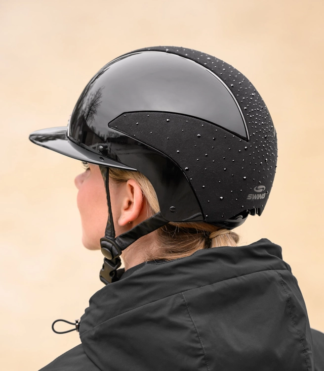 Kask jeździecki Swing H24 Lady Spark w kolorze czarnym