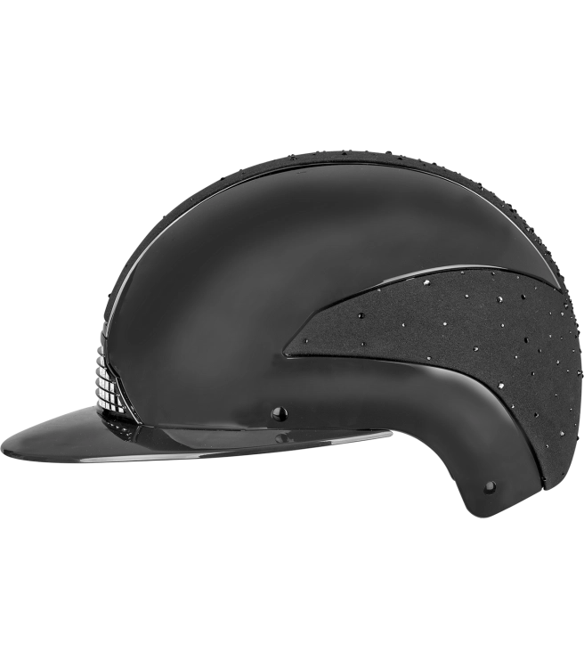 Kask jeździecki z szerokim daszkiem Swing H24 Lady Spark w kolorze czarnym