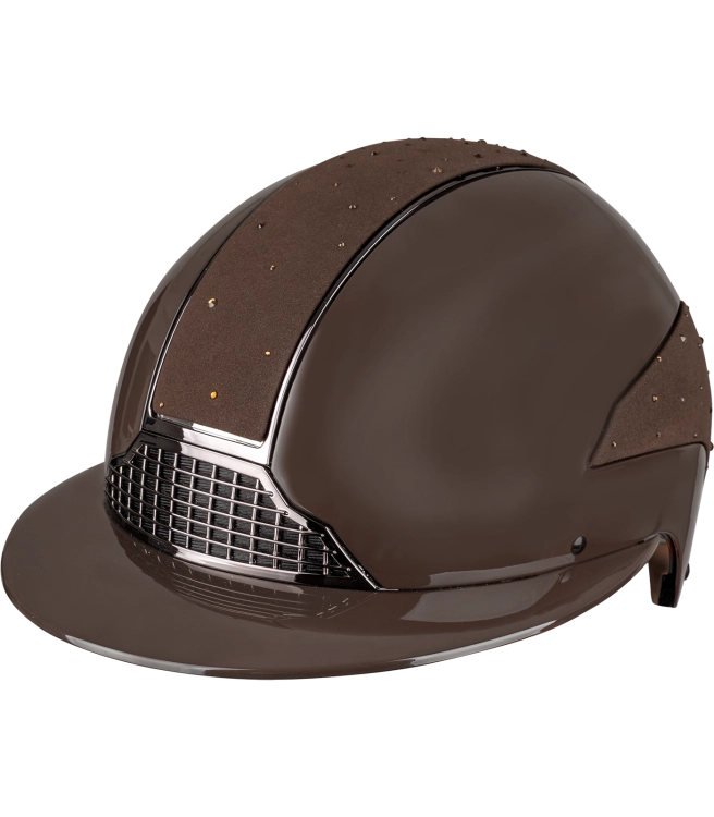 Kask jeździecki z połyskiem Swing H24 Lady Spark w kolorze brązowym