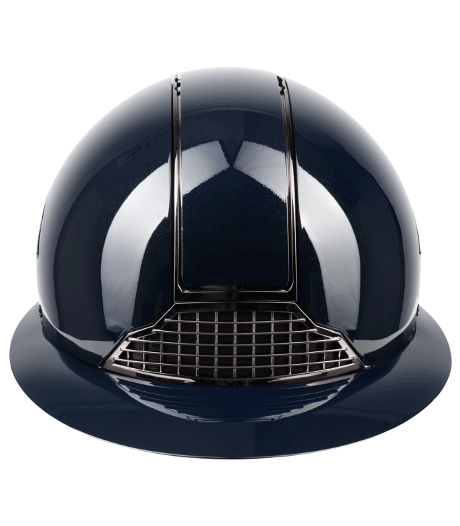 Kask jeździecki z szerokim daszkiem Swing H24 Lady Glossy w kolorze granatowym
