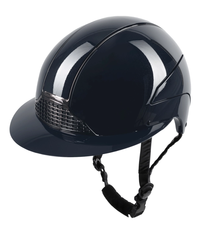 Kask jeździecki z połyskiem Swing H24 Lady Glossy w kolorze granatowym
