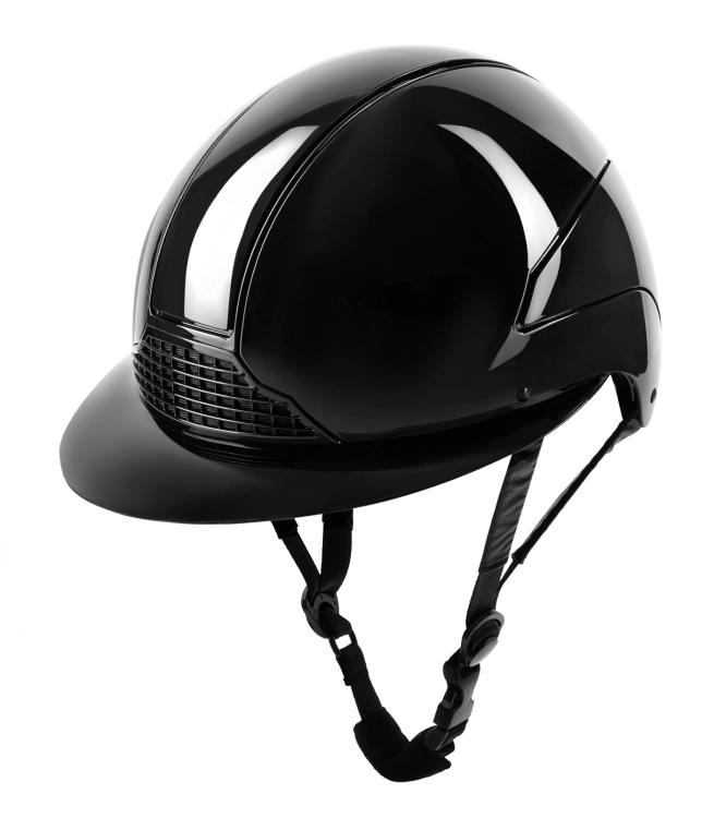 Kask jeździecki z połyskiem Swing H24 Lady Glossy w kolorze czarnym