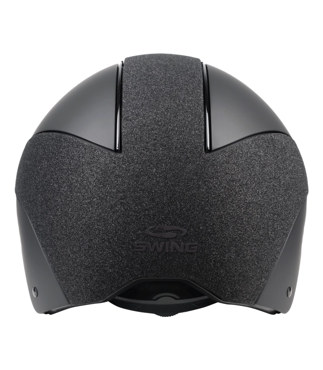 Kask jeździecki z regulacją Swing H24 Shine w kolorze czarnym