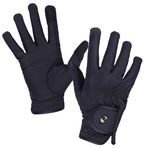 Rękawiczki jeździeckie zimowe QHP Force Winter w kolorze czarnym