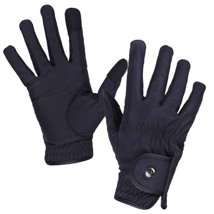 Rękawiczki jeździeckie zimowe QHP Force Winter w kolorze czarnym