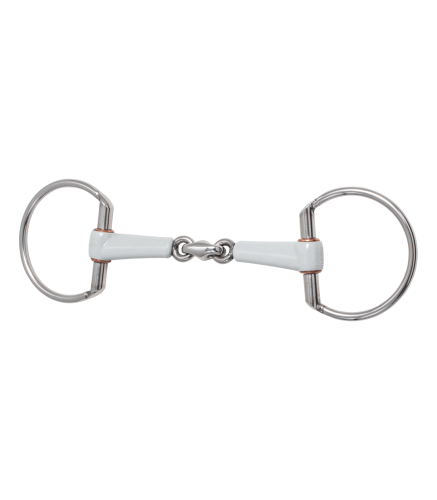 Wędzidło oliwkowe podwójnie łamane 18mm Beris