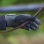 Czarne rękawiczki jeździeckie letnie QHP Mesh