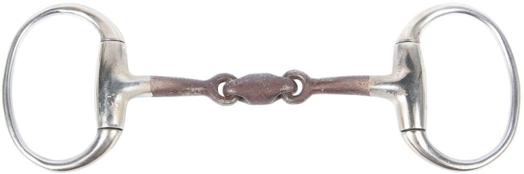 Wędzidło Sweet Iron Oliwkowe anatomiczne o grubości 13mm z efektem rdzy wzmagającym żucie