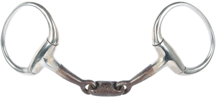 Wędzidło Sweet Iron Oliwkowe anatomiczne o grubości 13mm z efektem rdzy wzmagającym żucie