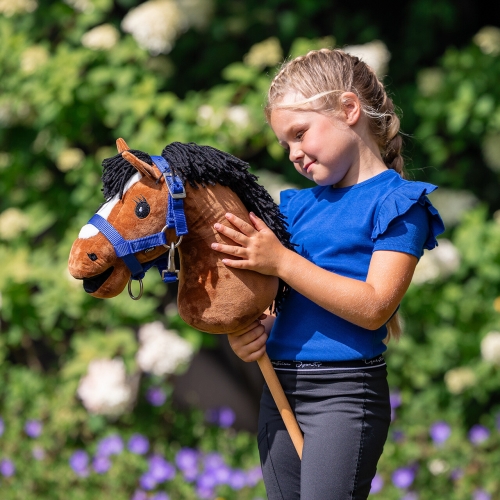 Kantar z uwiązem Hobby Horse QHP w kolorze niebieskim