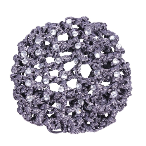 Siateczka na koka na zawody jeździeckie QHP Diamond w kolorze szarym
